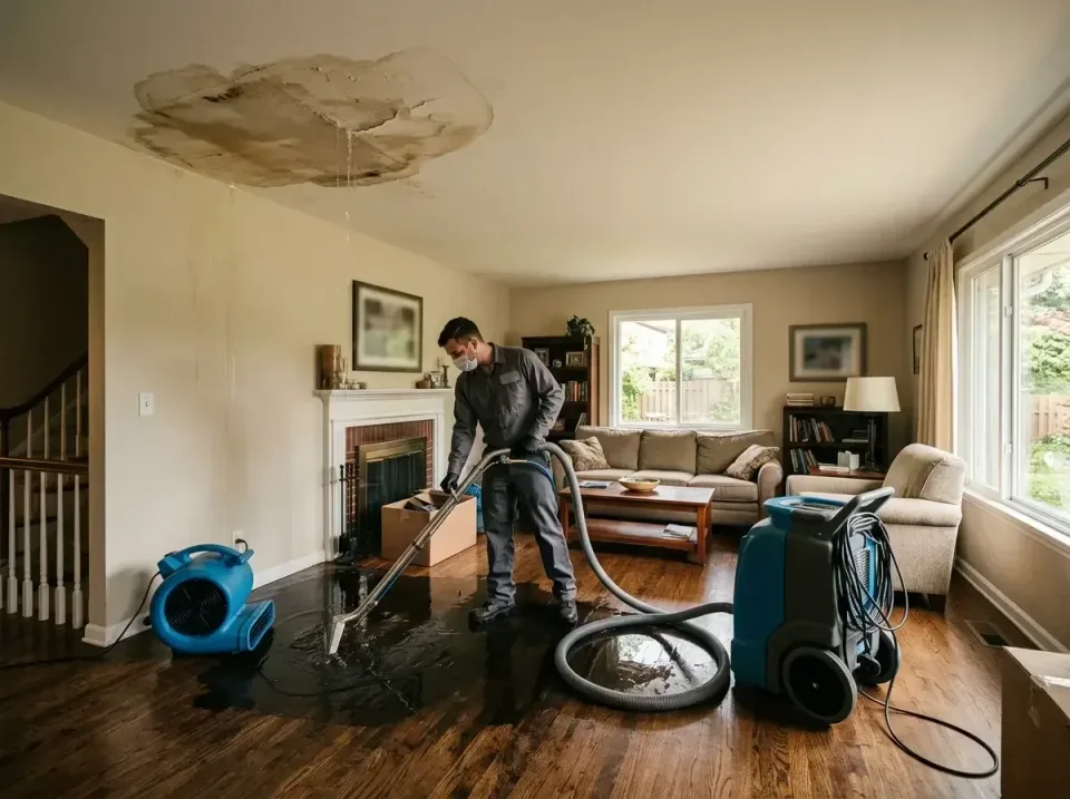 attic-pipe-burst-ceiling-drip-008 — frequently asked questions, Water Damage Restoration & Carpet Care in Garden View, PA